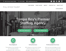 Tablet Screenshot of fullstacktalent.com